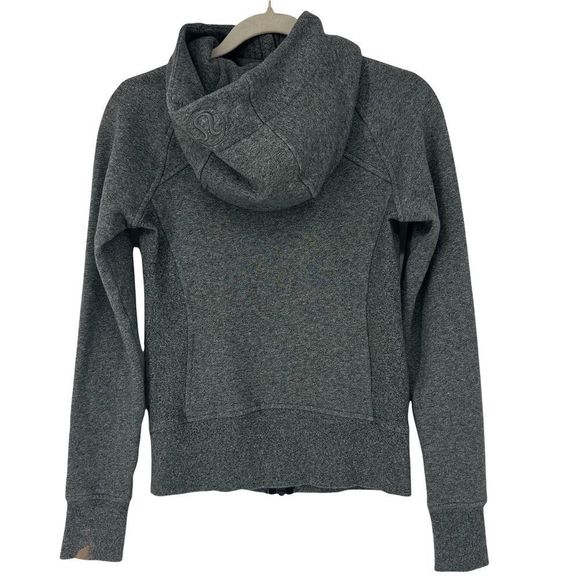 Lululemon Scuba Full-Zip Hoodie in Heathered Speckled Black Size 2 - Picture 10 of 15